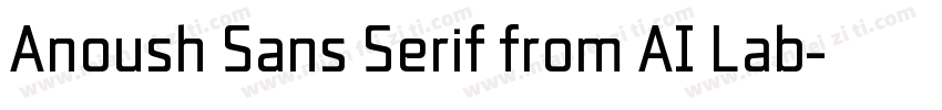 Anoush Sans Serif from AI Lab字体转换
